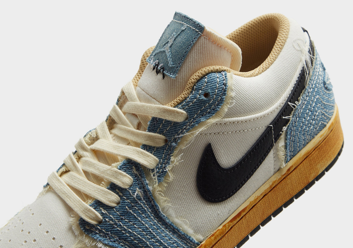 Air Jordan 1 Low WRMK Sashiko Denim Blue FN7670-493