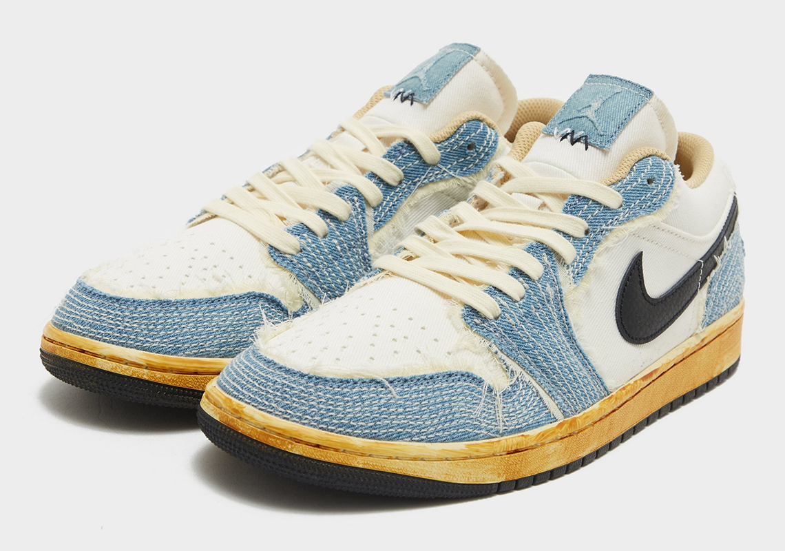 Air Jordan 1 Low Sashiko Denim - Crumpe