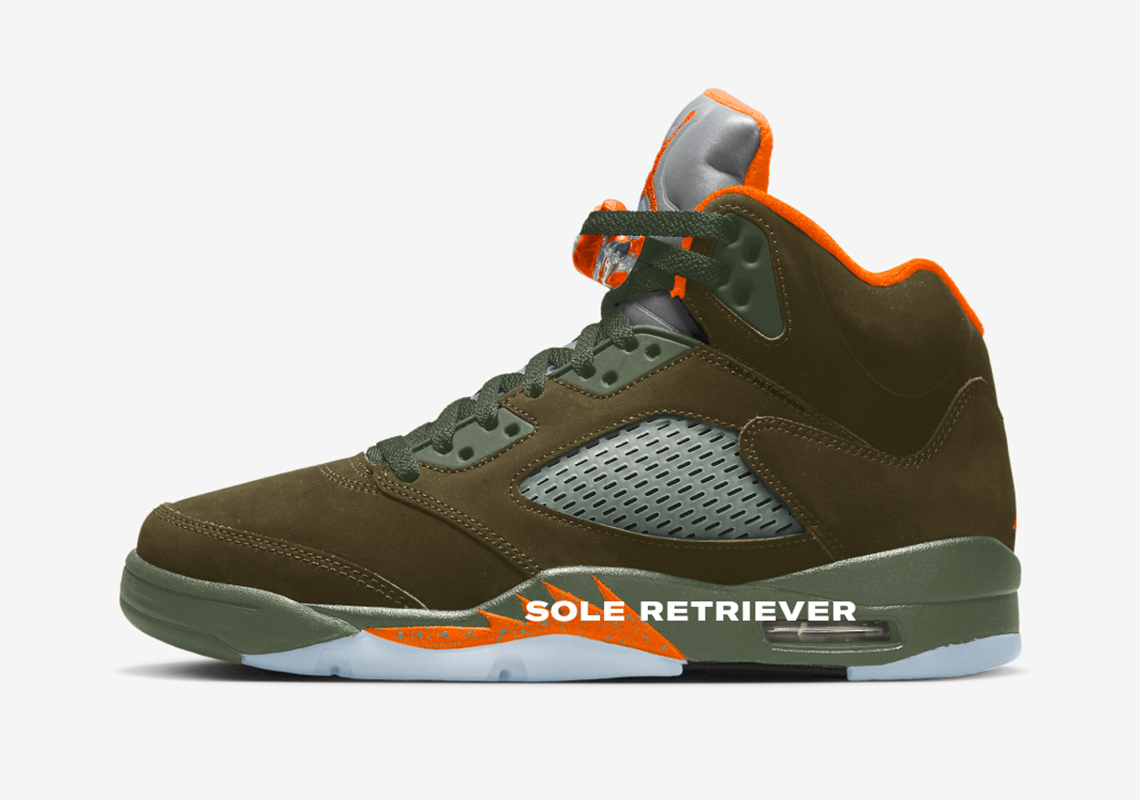 air jordan 5 olive DD0587 308