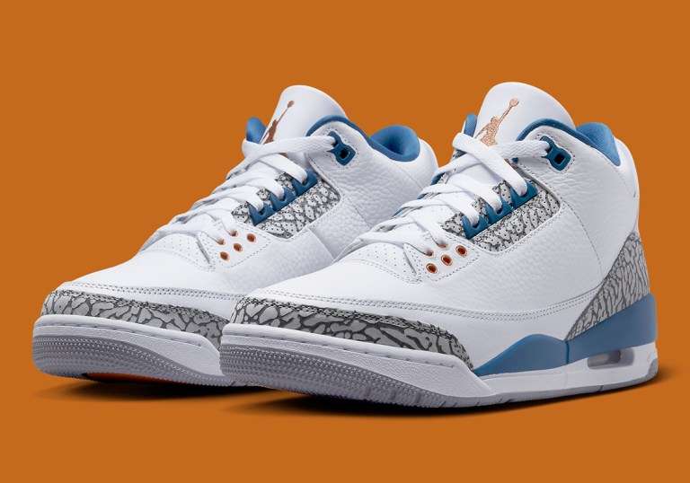 Air Jordan 3 Retro Washington Wizards White/Copper CT8532-148 2023 Air Jordan 3 “Wizards” CT8532-148 White/True Blue-Copper  main image 3