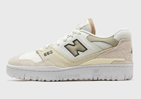 The New Balance 550 Hits The Beach In “Sea Salt” And “Olive”