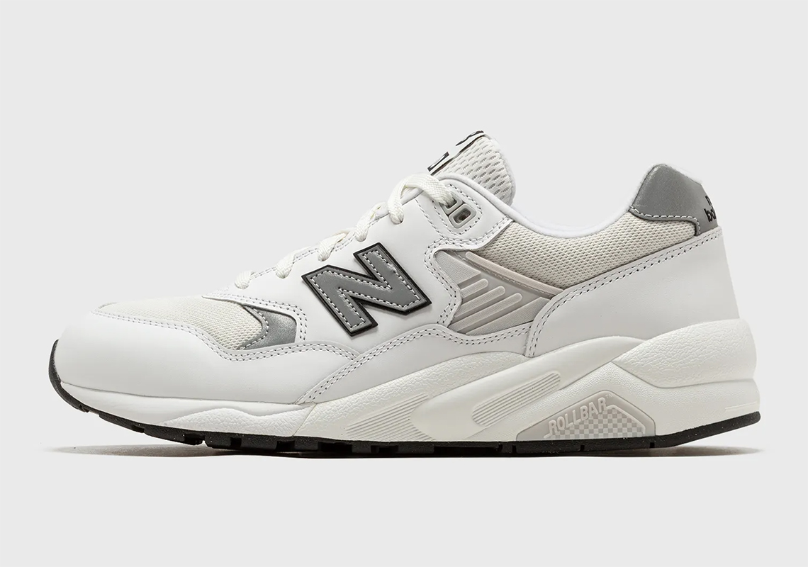 New balance shop 580 grey white