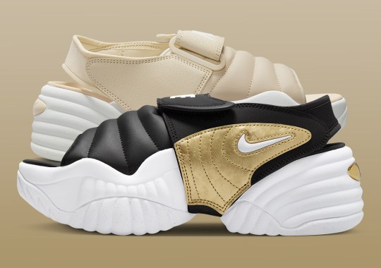 The Women’s Nike Air Adjust Force Sandal Readies For Summer In “Linen” And “Black” Styles