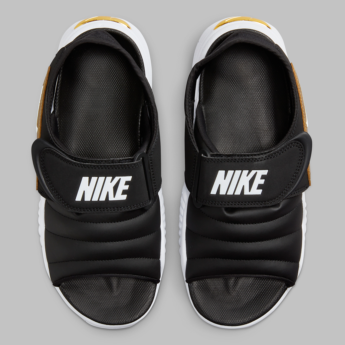 nike air adjust force sandal black gold DV2136 001 7