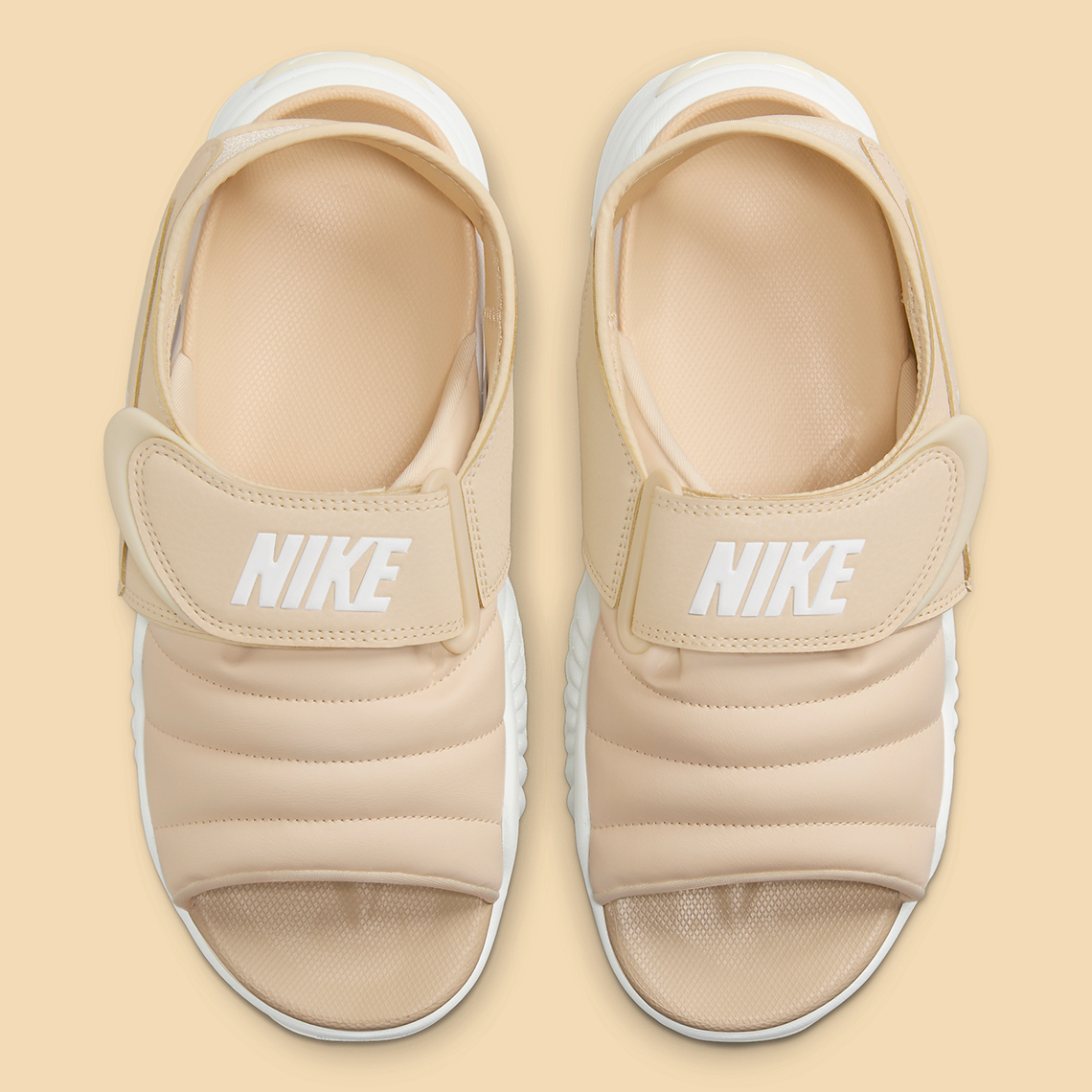 nike air adjust force sandal linen tan DV2136 101 3