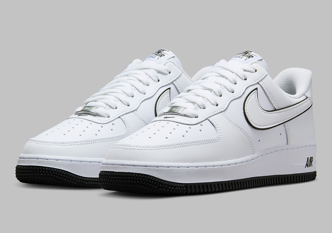Scarce Black Accents Line The Nike Air Force 1 Low