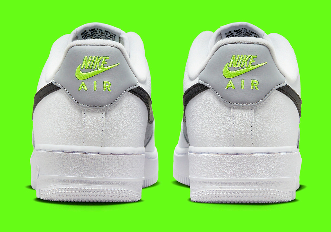 Nike Air Force 1 Low White Black Volt Fq2204 100 2