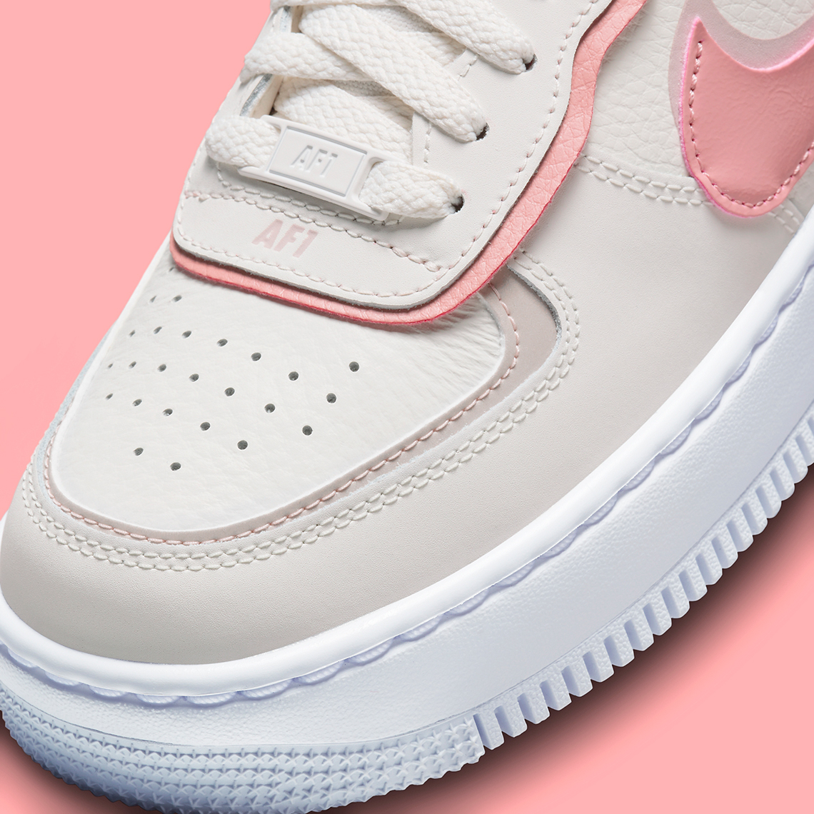 Nike Air Force 1 Shadow White Pink DZ1847-001 | SneakerNews.com
