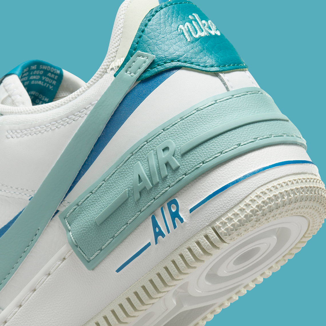 air force 1 shadow white blue black