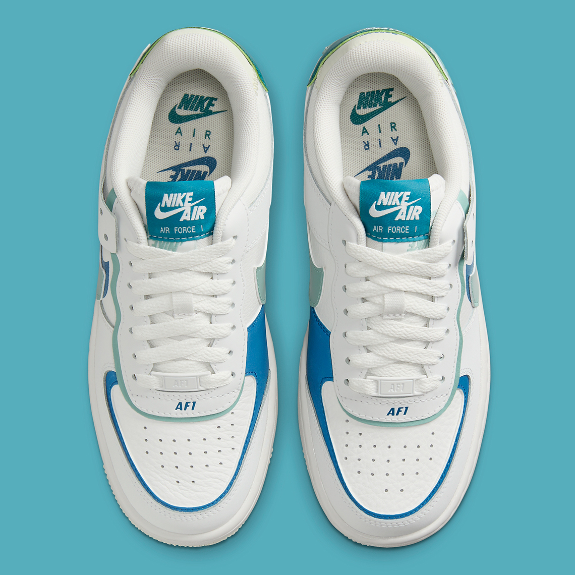 Nike Air Force 1 Shadow White Blue Whisper DZ1847-101 New arrival - SoleSnk