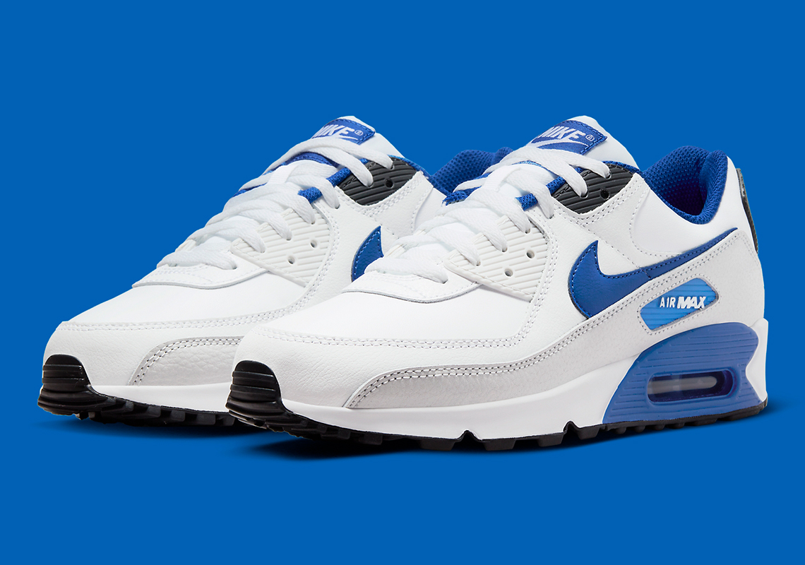 Nike Air Max 90 White Black Blue FN6843-100 | SneakerNews.com