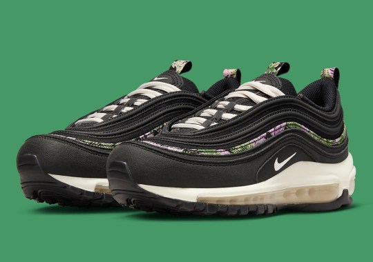 Floral Patterns Animate This “Black”-Covered Nike Air Max 97