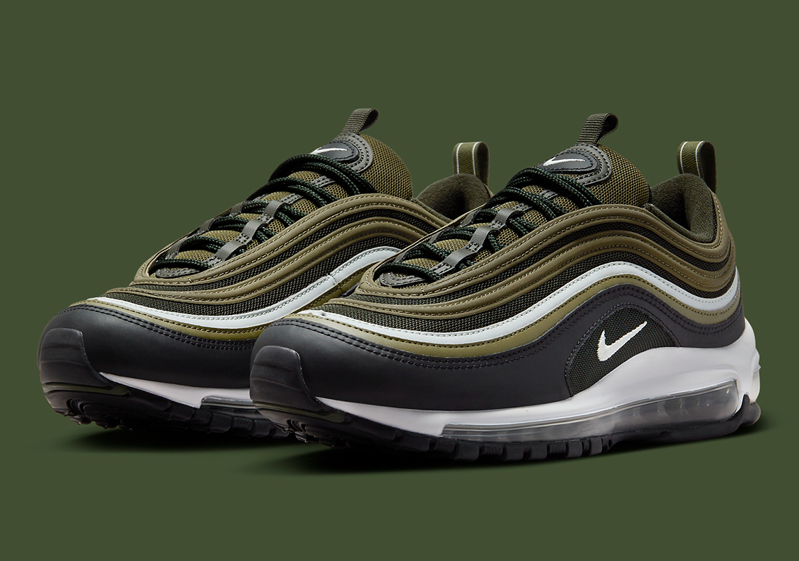 Olive And Black Bring A Gloomy Aesthetic To The Nike Air Max 97