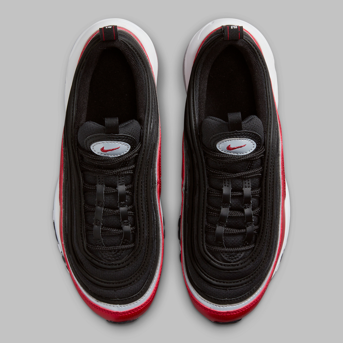 Nike Air Max 97 Gs Red Black Grey Fb3245 001 2