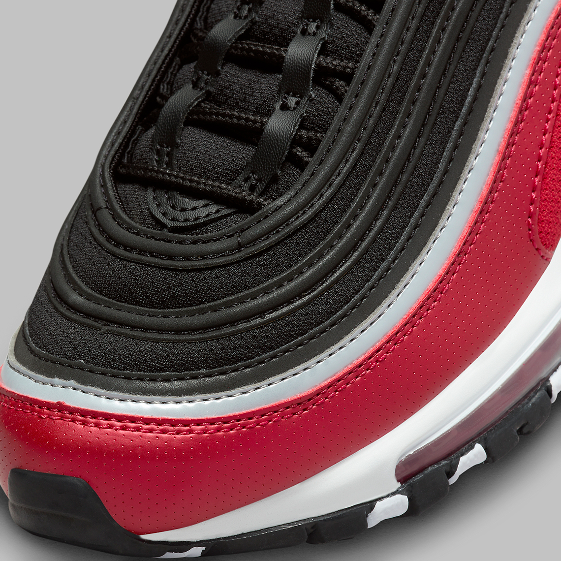 Nike Air Max 97 Gs Red Black Grey Fb3245 001 6