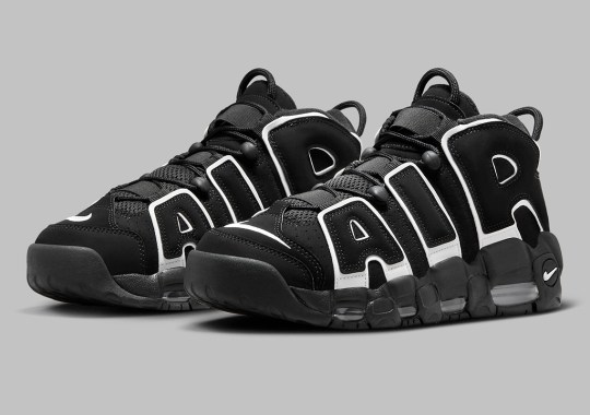 Nike Brings Slight Tweaks To The Air More Uptempo’s Classic “Black/White” Style