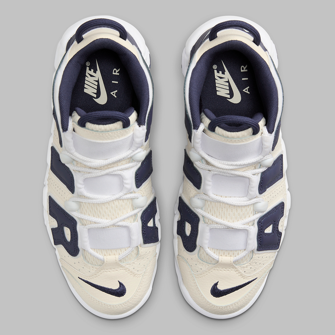 Nike Air More Uptempo Coconut Milk Navy Fq2762 100 4