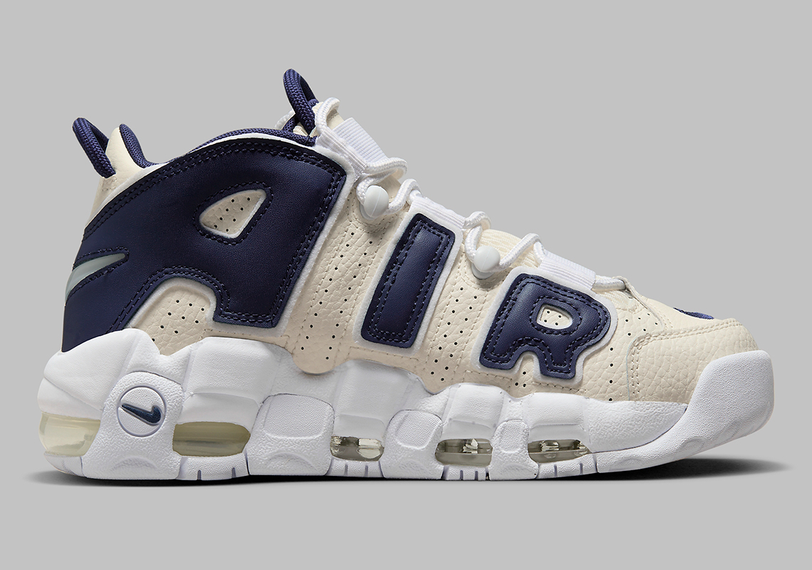 Nike Air More Uptempo Coconut Milk Navy Fq2762 100 5