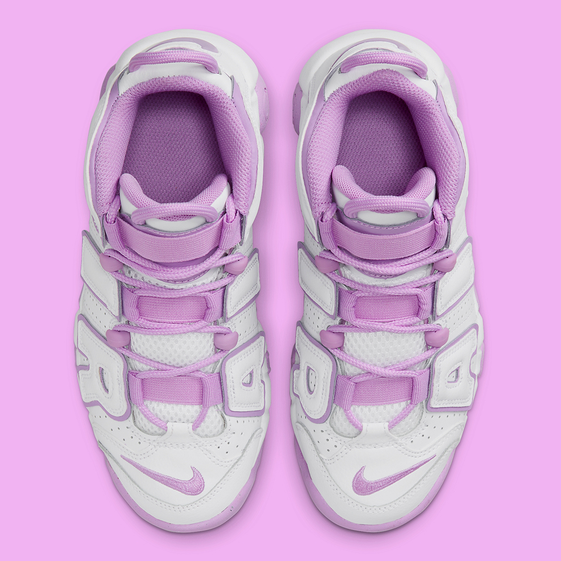 Nike Air More Uptempo White Pink Purple - Men's - GBNY