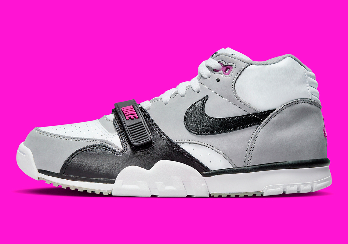 nike air trainer 1 white grey black pink FN6885 062 6