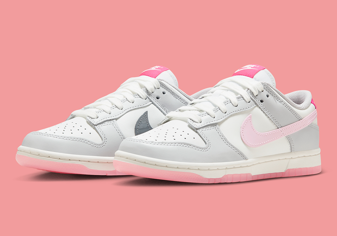 The Women's Nike Dunk Low "520" Receives Grey And Pink Accents