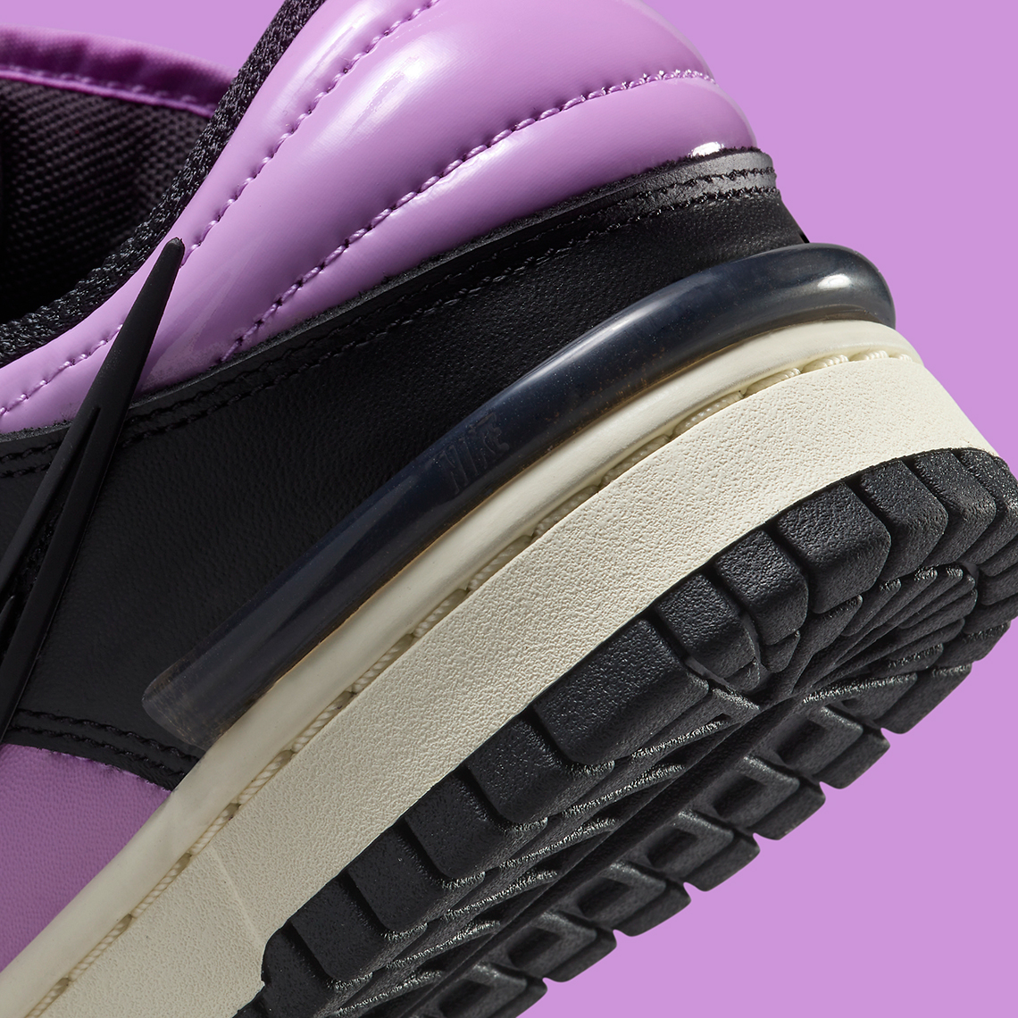 nike dunk low purple and black