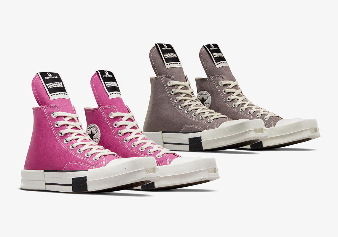 Rick Owens Brings "Hot Pink" And "Dust" Looks To The Converse DRKSHDW TURBODRK