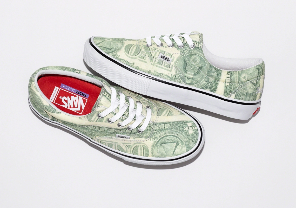 Lav en seng smerte Ekspedient Supreme Vans Grosso + Era "Money" Release Date | SneakerNews.com