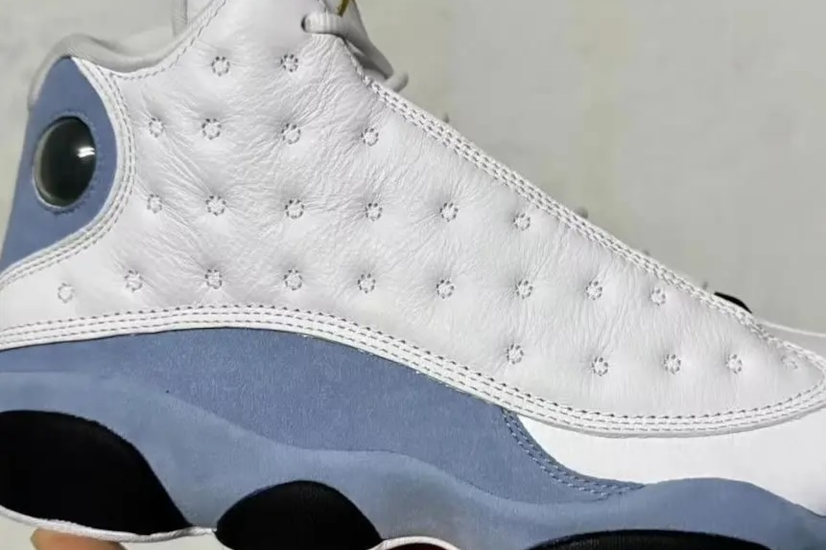 jordan 13 white yellow ochre blue grey black