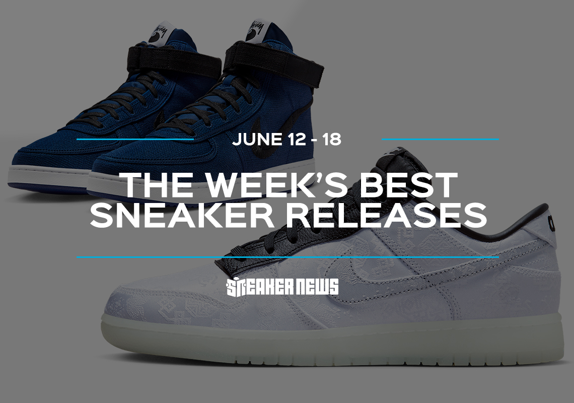 The fragment x CLOT x Nike Dunk Low And Stussy's Vandal High Are Releasing Again This Week
