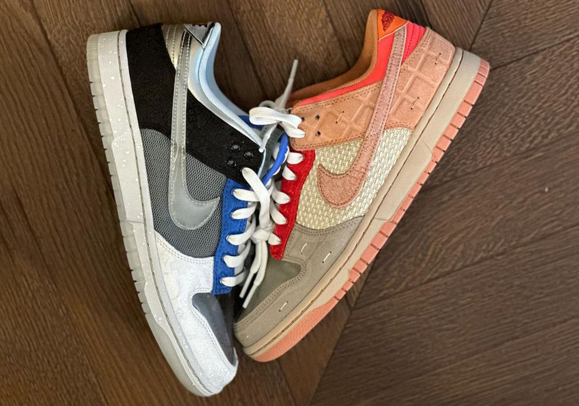 These are the images of CLOT x Nike Dunk Low What The - HIGHXTAR.