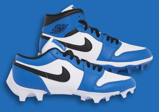 The Air Jordan 1 "Cement Royal" Football Cleats Are Returning May 2024