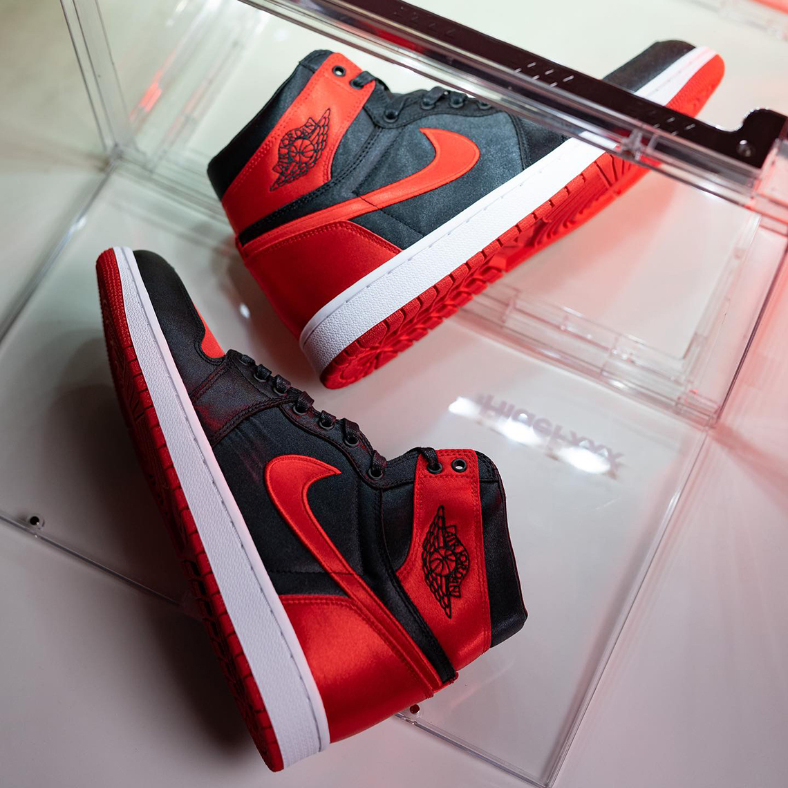 Air Jordan 1 High OG “Satin Bred” FD4810-061 Black/Red/White - SoleSnk