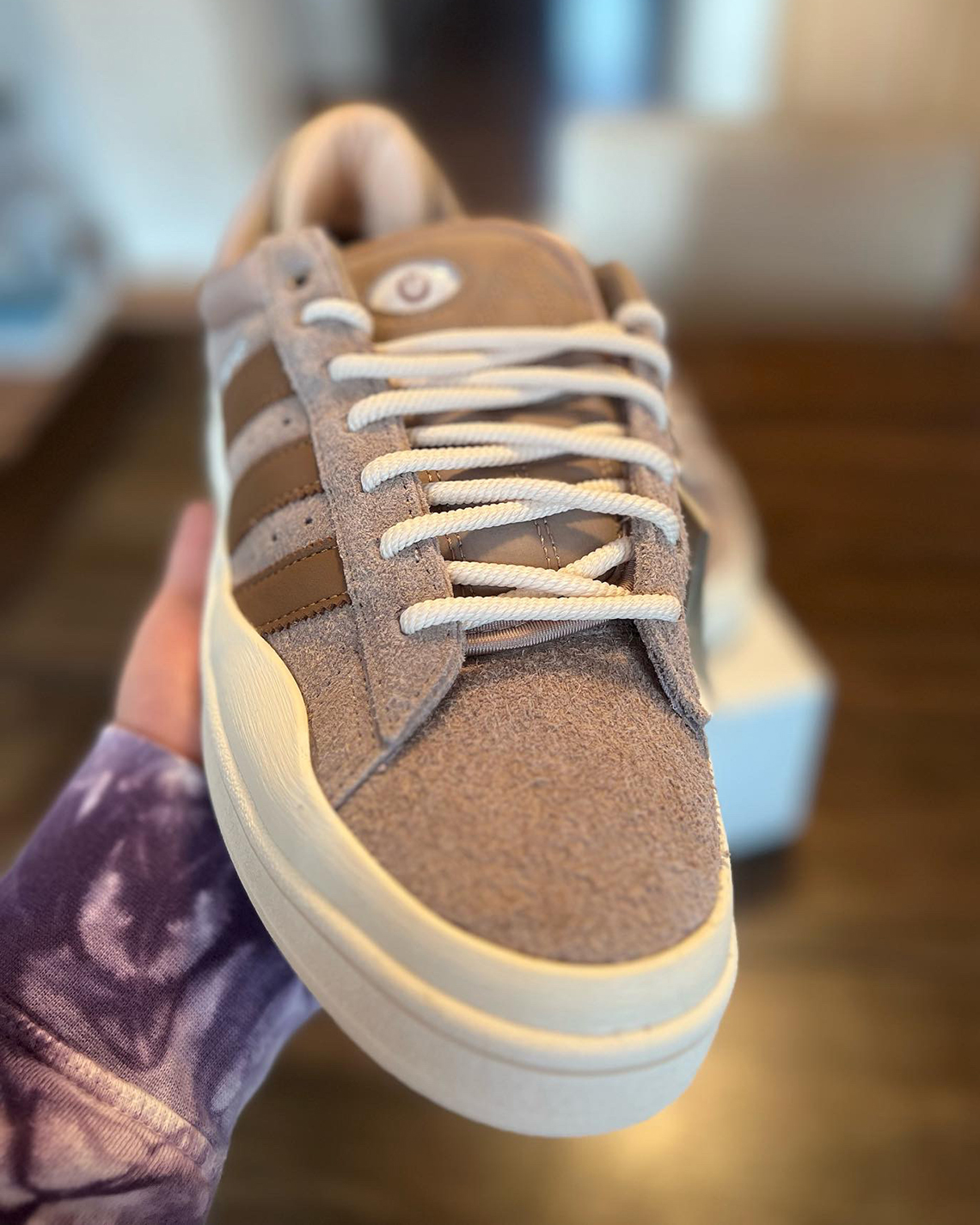 First images of the Bad Bunny x adidas Campus Light Brown - HIGHXTAR.