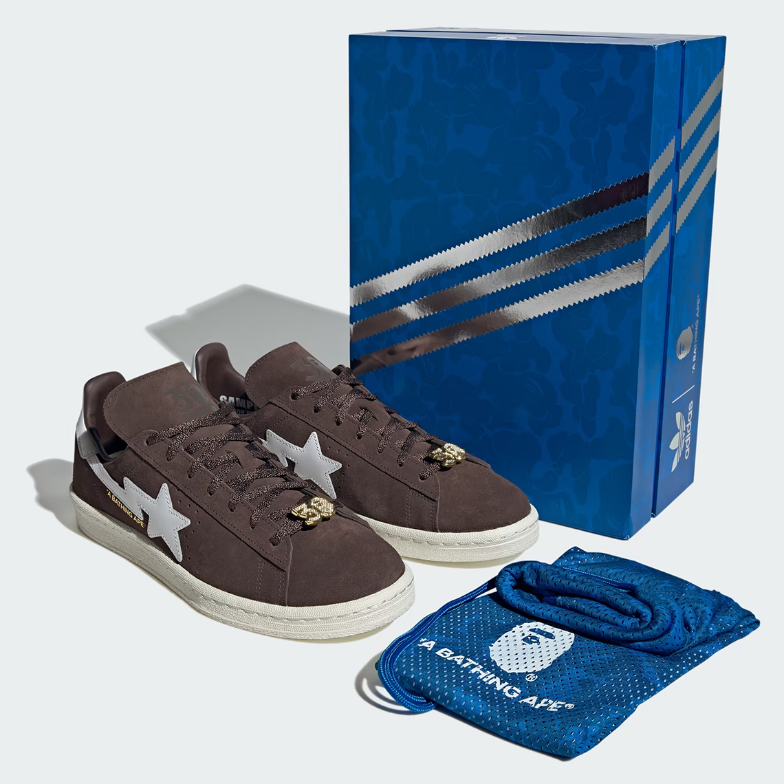 BAPE adidas Campus 80s Brown IF3379 Release Date | SneakerNews.com