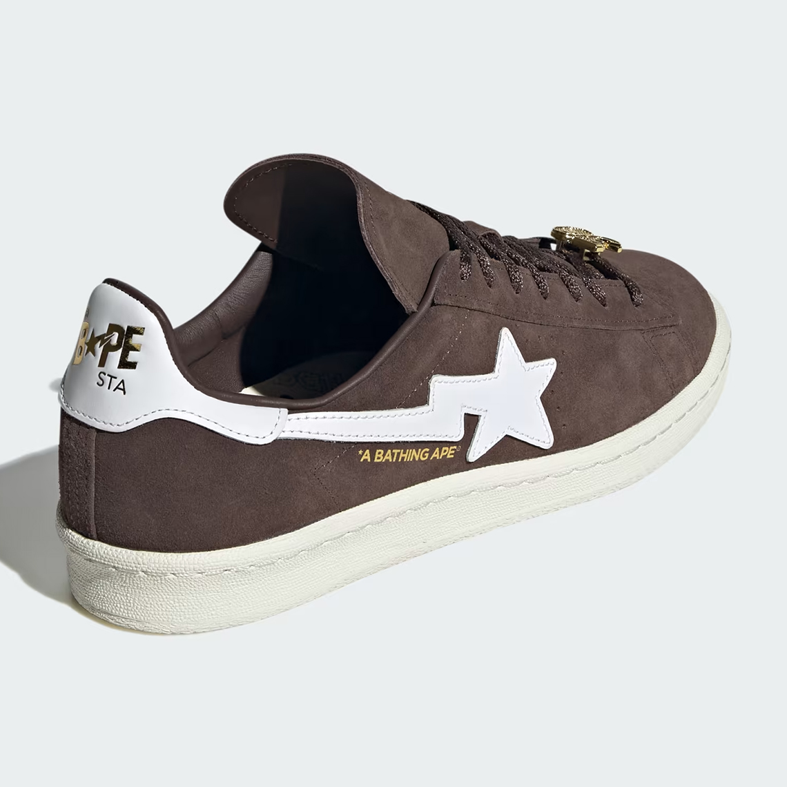 bape adidas campus 80s brown cloud white gold metallic if3379 4 1