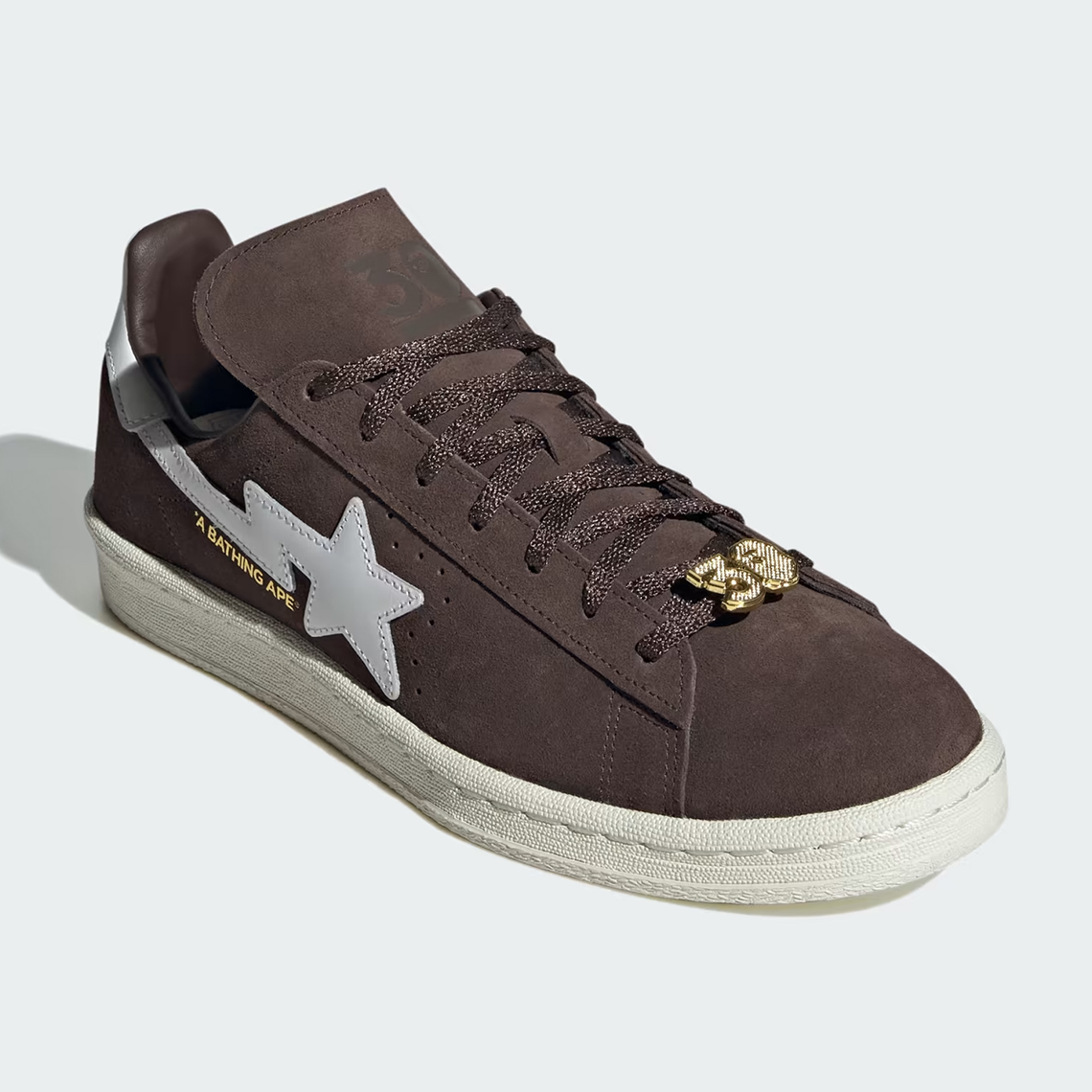 bape adidas campus 80s brown cloud white gold metallic if3379 6 1