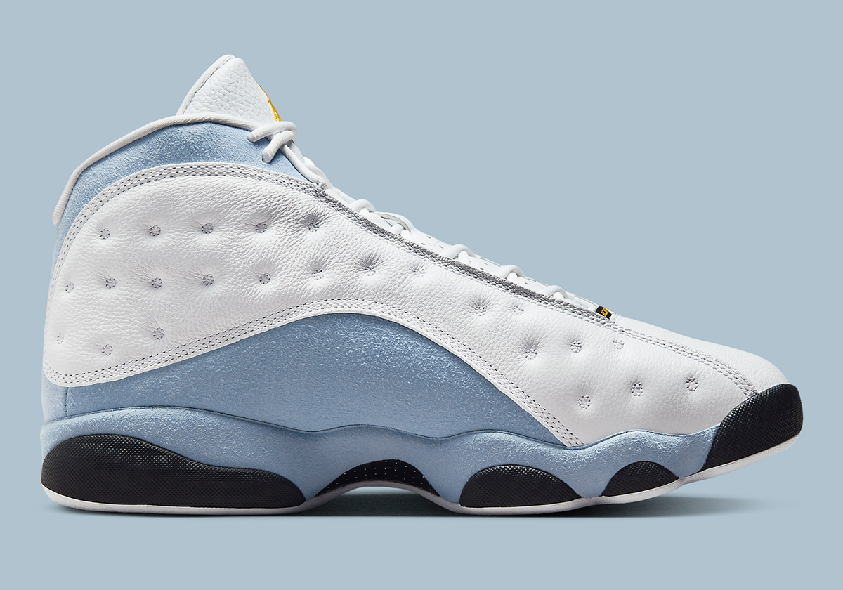 blue gray and white jordans 13
