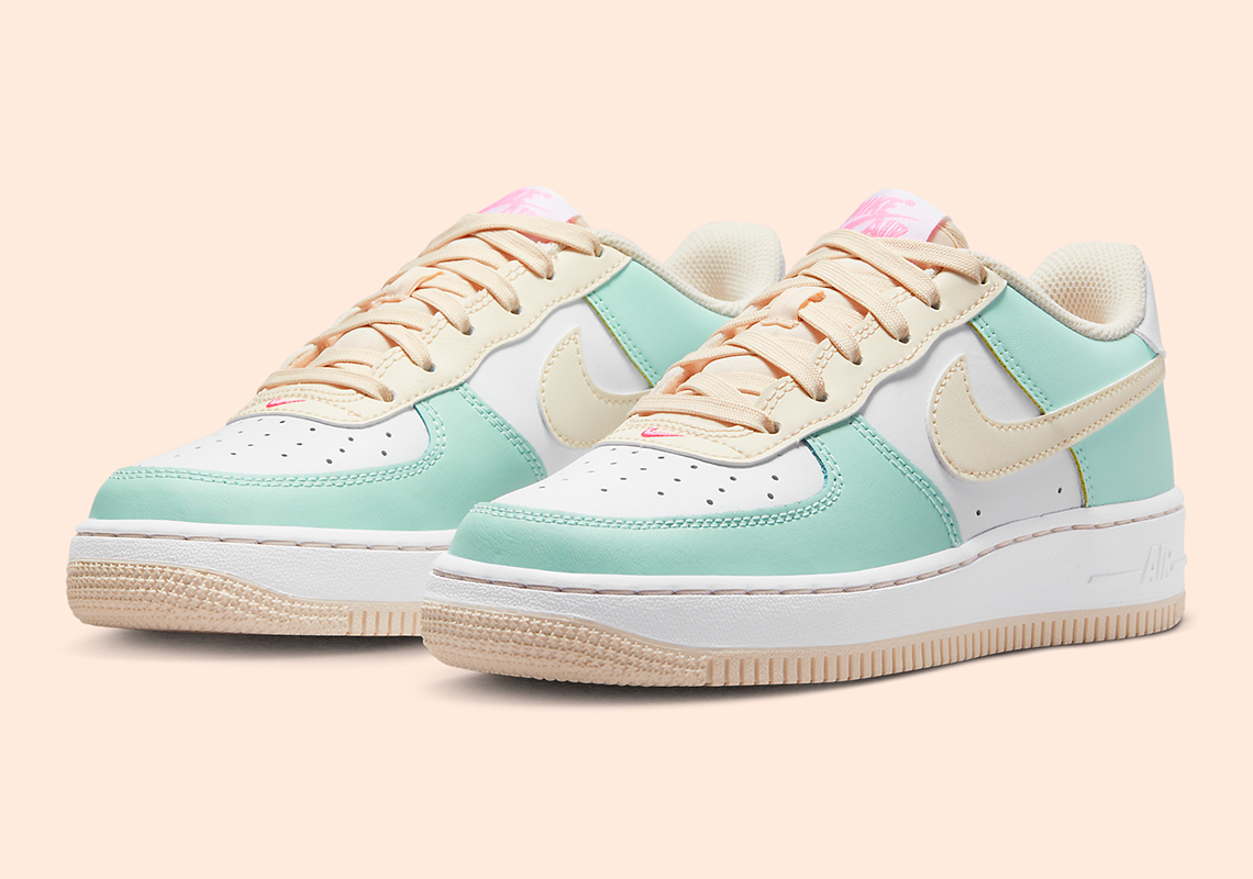 The Nike Air Force 1 Sports Bright Pastels For Kids