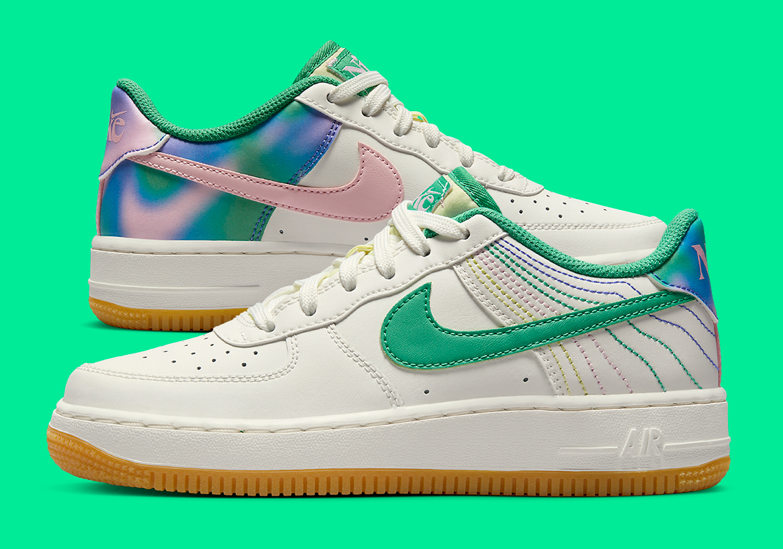 Heel Stitching And Hazy Swooshes Decorate The Nike Air Force 1 Low
