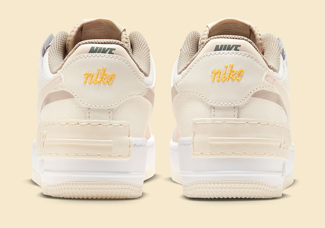 nike air force 1 shadow light tan FQ6871 111 6