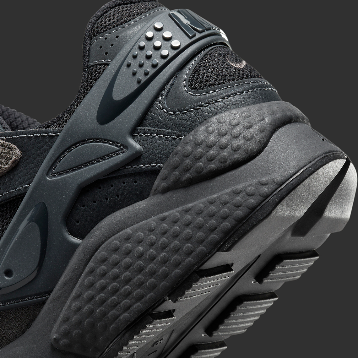 Junior air huarache run ultra trainer outlet anthracite / white / black