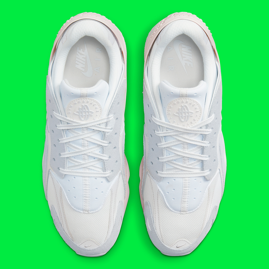 Nike Air Huarache Runner White Pure Platinum Dz3306 100 6
