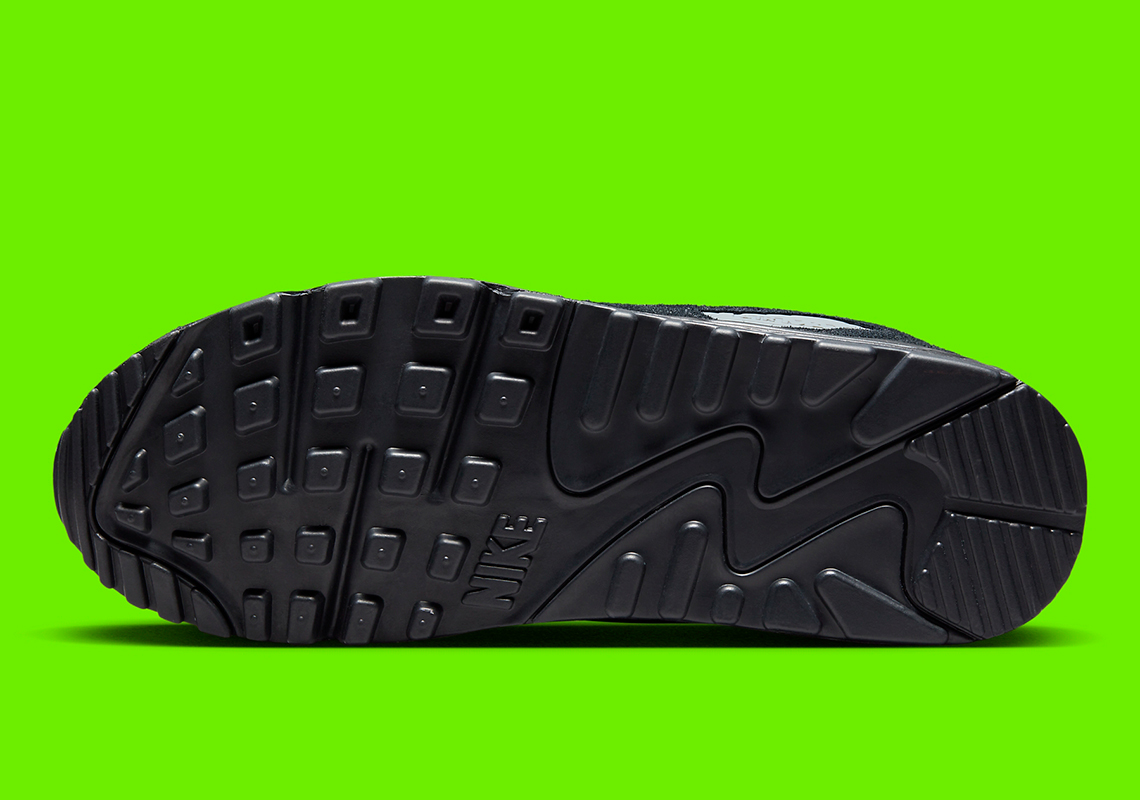 Nike Air Max 90 Dark Obsidian Black Grey Volt 3