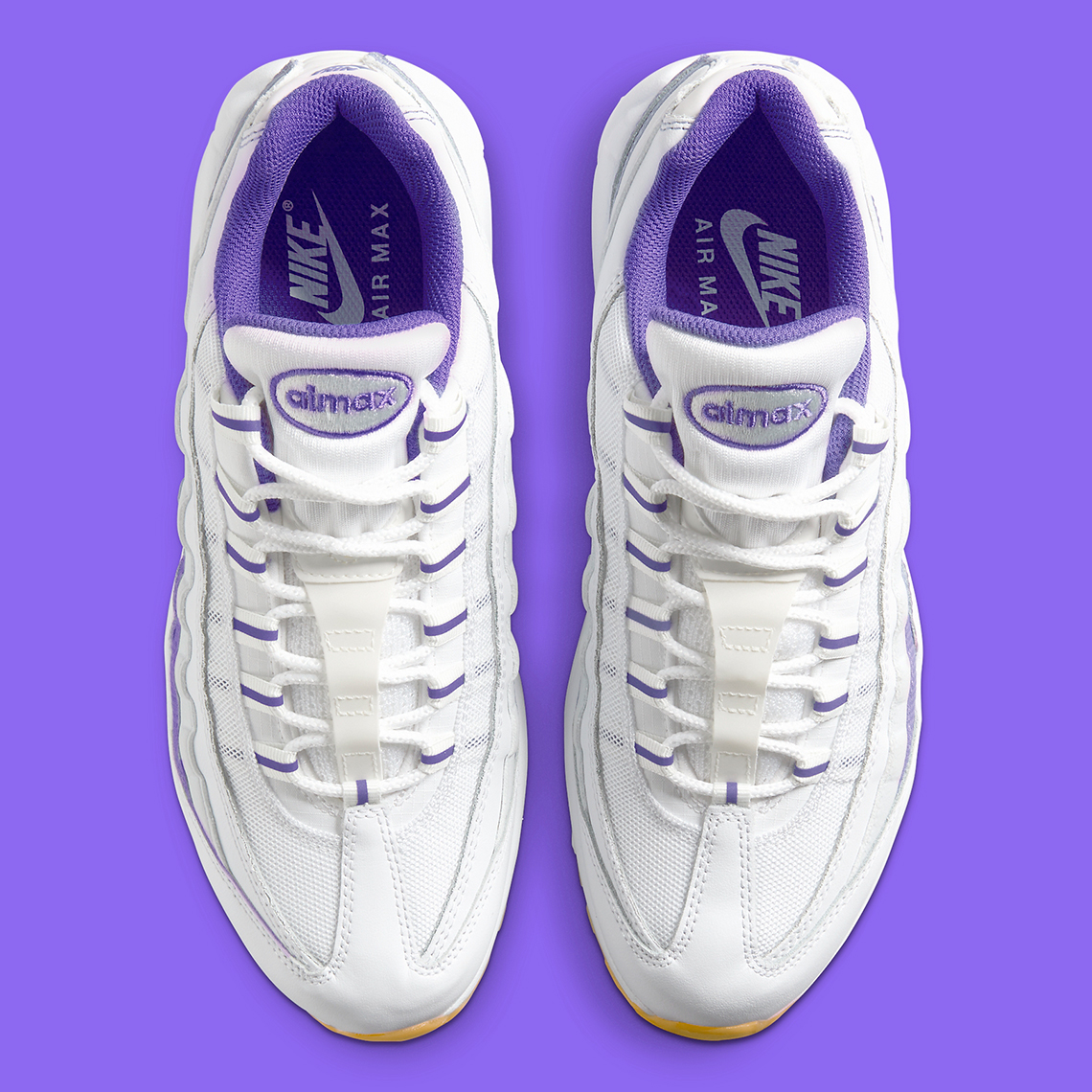 Air max clearance 95 white purple