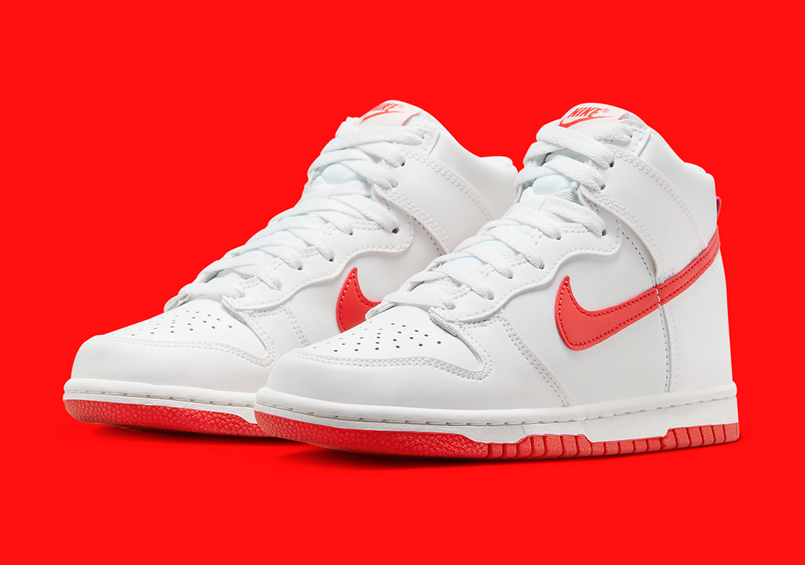 Nike Dunk High GS “Summit White/Track Red” DB2179-112