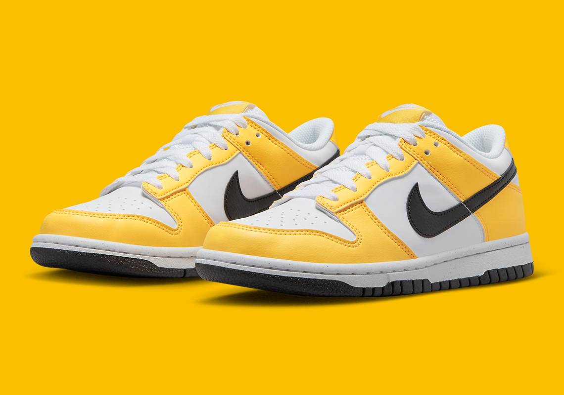 Detailed Trophy At The Nike Dunk Low Next Nature GS "Citron Pulse"