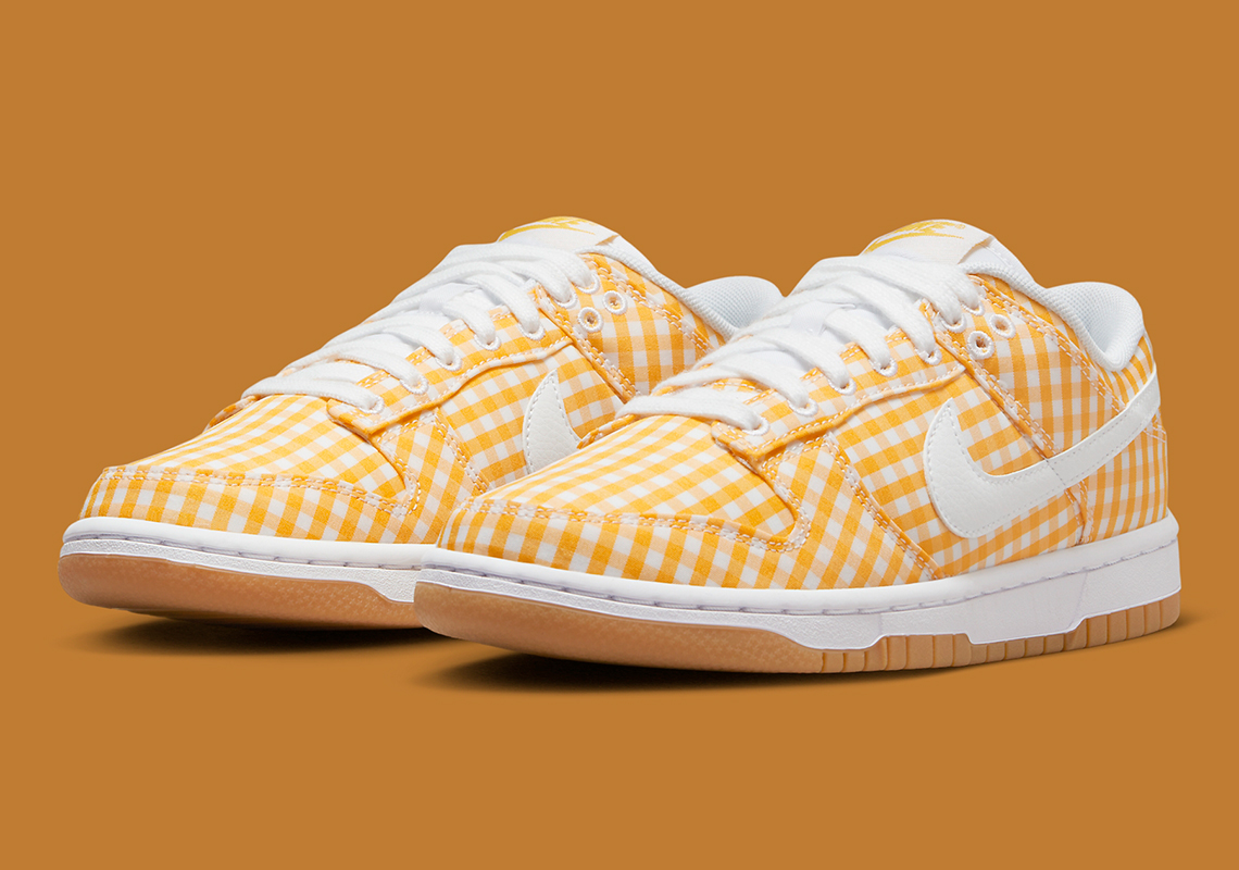 The Nike Dunk Low Gets Picnic Ready In Yellow Gingham