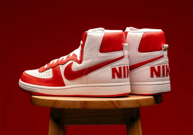 Nike Terminator High Red White FJ4454-100 FJ4454-100 - Nike Terminator High Shoes White University Red  main image 3