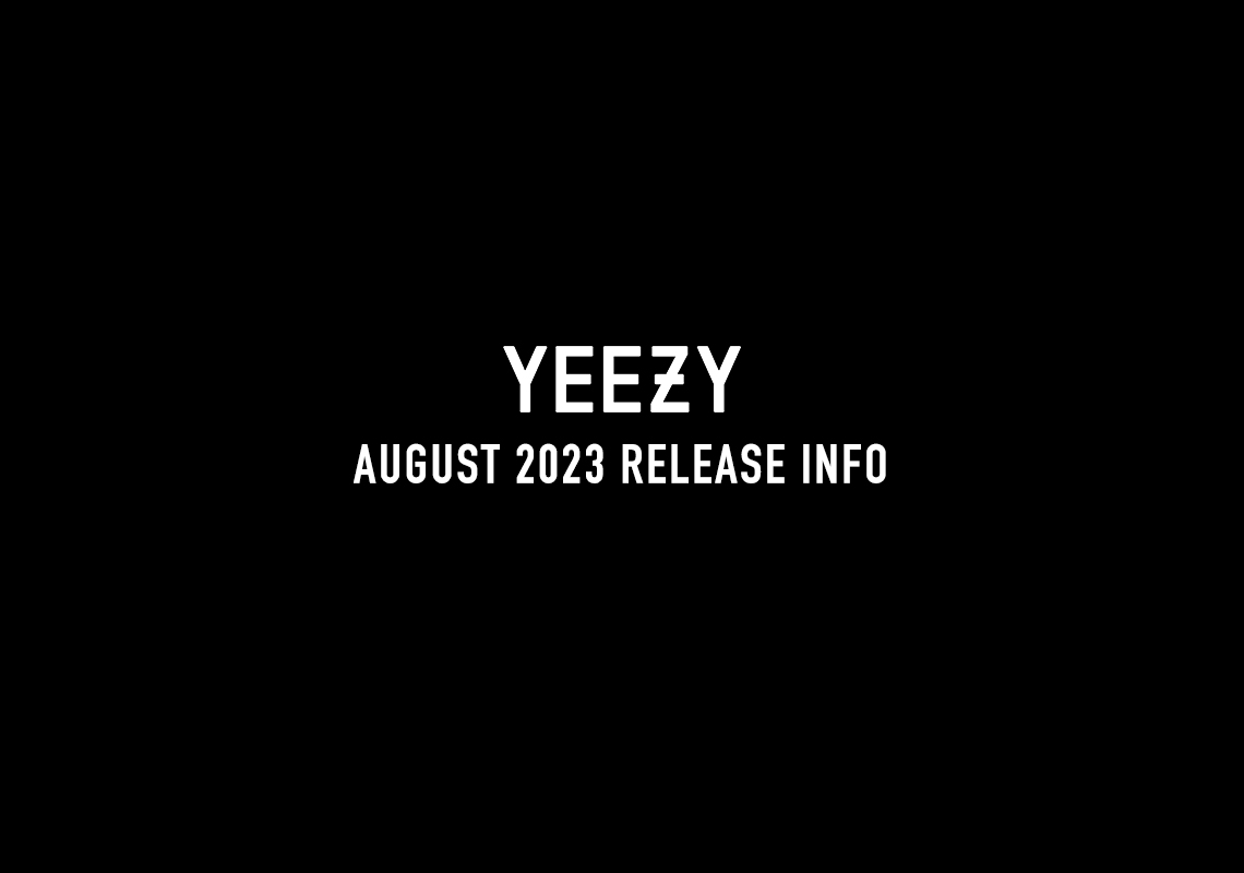 Adidas Yeezy August 2023 Release Info